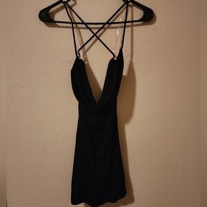 12th Tribe Black Strappy Dress Size Small